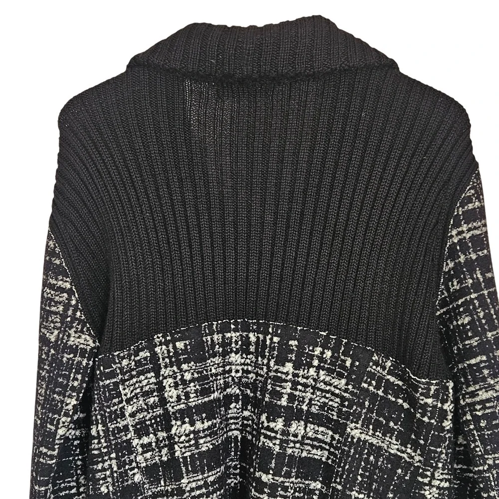TUMI‎ Alpaca Wool Blend Textured Cardigan Sweater XXL